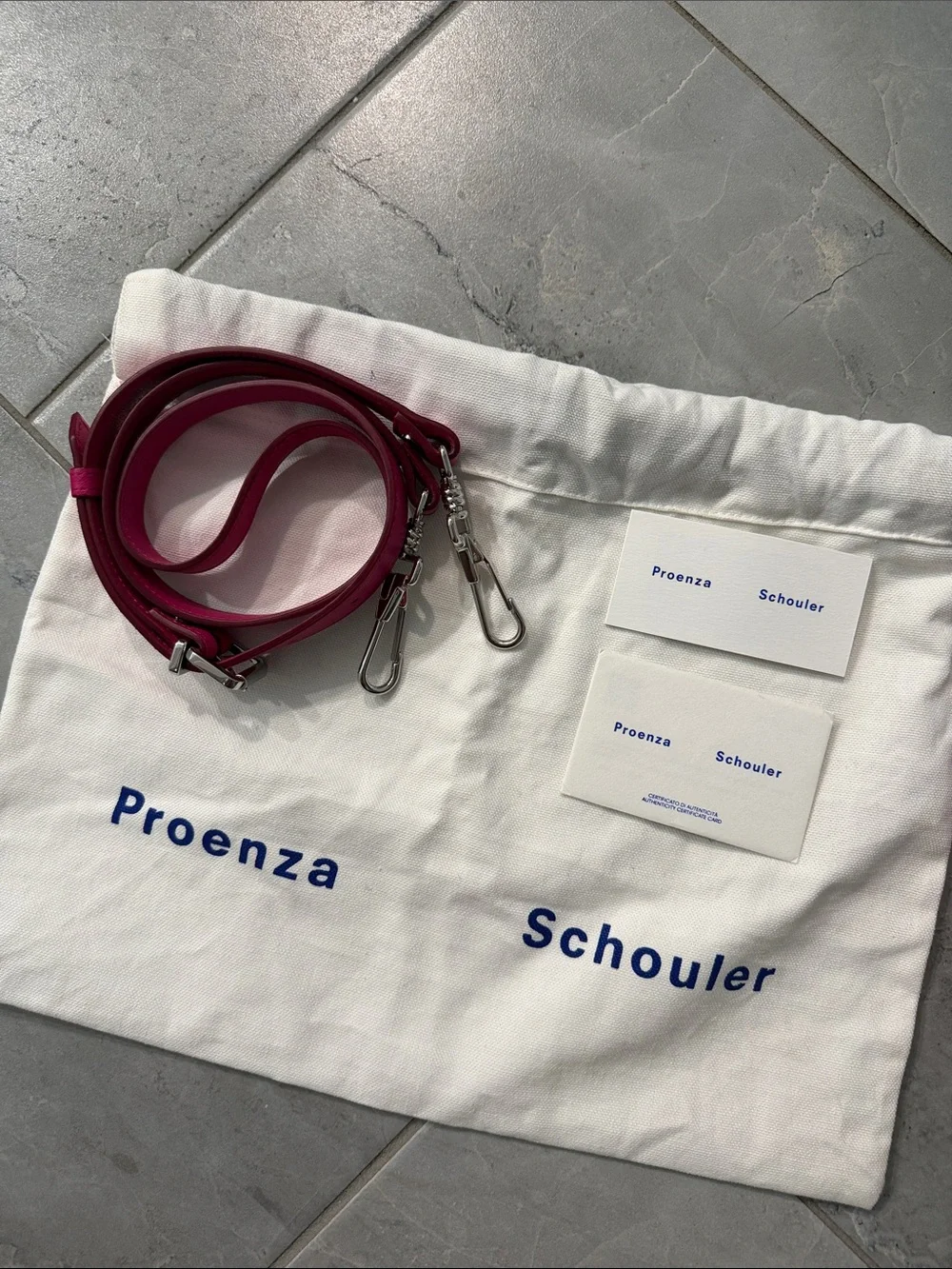 Proenza schouler ps1 mini Bright Pink Leather Crossbody Bag